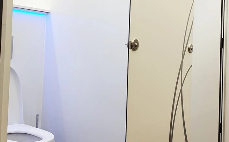 interior WC de lujo portátil